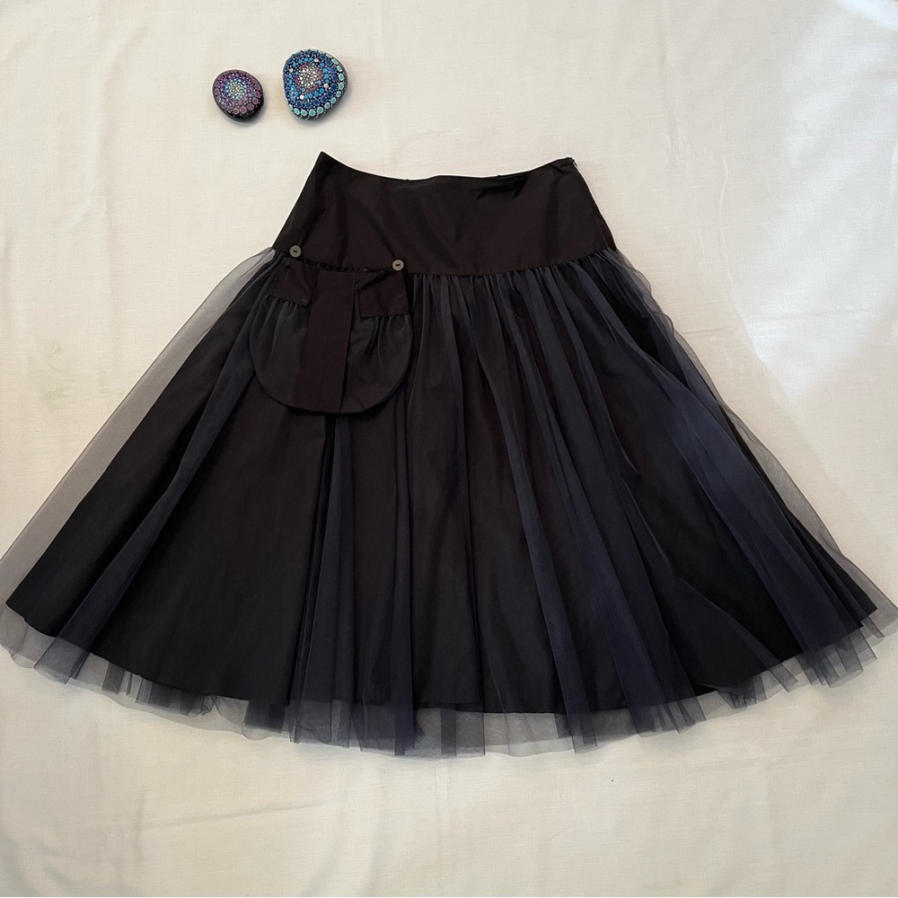 Lilith France Full Tulle Black Skirt M